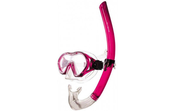 Набор для плавания (маска+трубка) детский Atemi (розовый), 24100 600_380