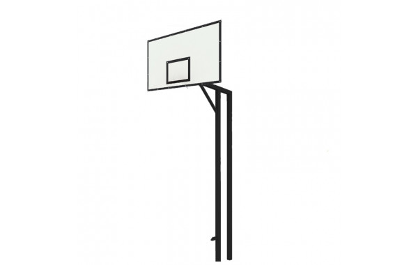 Стойка баскетбольная двухопорная Dinamika под бетонирование вынос 1200 мм (уличная) ZSO-002819 600_380