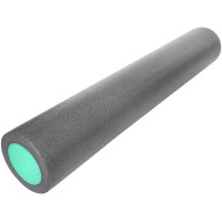 Ролик для йоги полнотелый 2-х цветный (серый/зеленый) 90х15см (B34501) Sportex PEF90-30