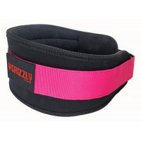 Атлетический пояс Grizzly Soflex Nylon Pro Weight Training Belt 8837L-0462 черный\розовый