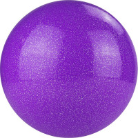 Мяч для художественной гимнастики d15 см Torres ПВХ AGP-15-08 лиловый с блестками