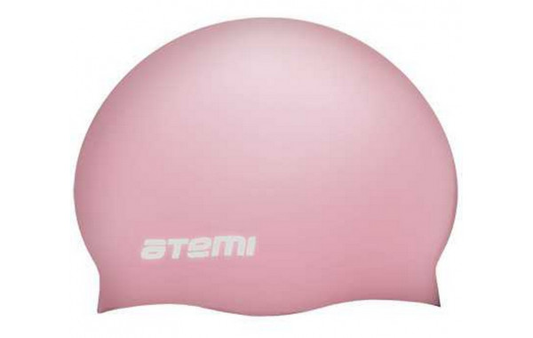 Шапочка для плавания Atemi SC105 силикон, розовый 600_380