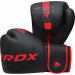 Перчатки тренировочные RDX BGR-F6MR-8OZ черный\красный матовый 75_75