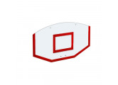 Щит стритбольный 120х75 поликарбонат (разметка красная) Dinamika ZSO-002113
