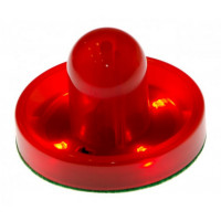 Бита для аэрохоккея Atomic Top Shelf/Lumen-X Laser LED d=96 мм красная