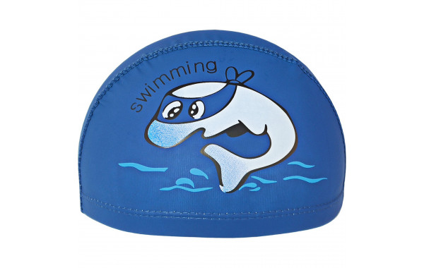 Шапочка для плавания детская Sportex Дельфин (ПУ) E41277 темно синий 600_380