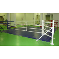 Ринг боксерский напольный Totalbox на упорах размер по канатам 4×4 м РНУ 4
