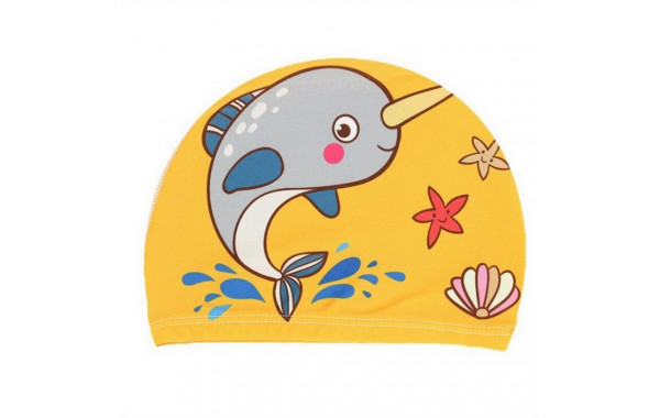 Шапочка для плавания детская Sportex текстиль E38889-5 Дельфин 600_380