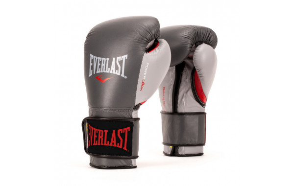 Боксерские перчатки Everlast Powerlock 14 oz серый/красный P00000601 600_380