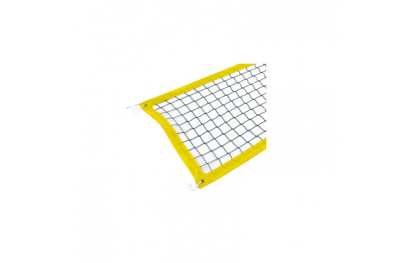Сетка для пляжного волейбола, 3,1мм, черная, тент желтого цвета с 4-х сторон, с тросом Ellada М397В 600_380