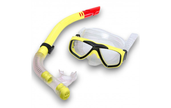 Набор для плавания детский Sportex маска+трубка (ПВХ) E41220 желтый 600_380