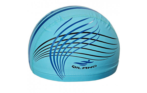 Шапочка для плавания Sportex с принтом ПУ E36890-0 голубой 600_380