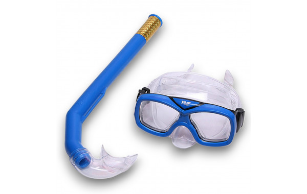 Набор для плавания детский Sportex маска+трубка (ПВХ) E41234 синий 600_380