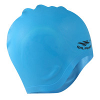 Шапочка для плавания силиконовая анатомическая (голубая) Sportex E41553