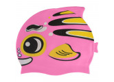 Шапочка для плавания Sportex детская силикон B31573 розовая Рыбка
