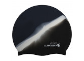 Шапочка для плавания Larsen MC35, силикон, черный\белый