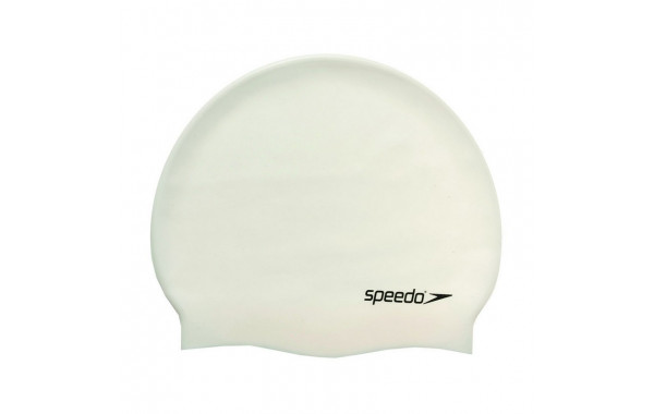 Шапочка для плавания Speedo Plain Flat Silicone Cap 8-709910010 белый 600_380