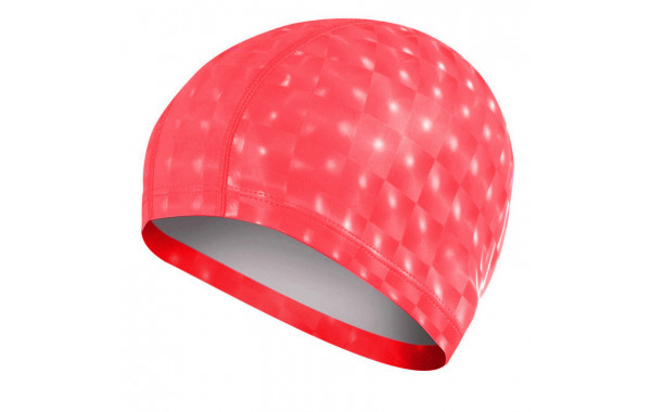 Шапочка для плавания ПУ одноцветная 3D (Красная) Sportex B31517 600_380