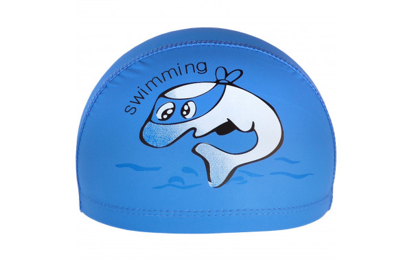 Шапочка для плавания детская Sportex Дельфин (ПУ) E41281 синий 600_380