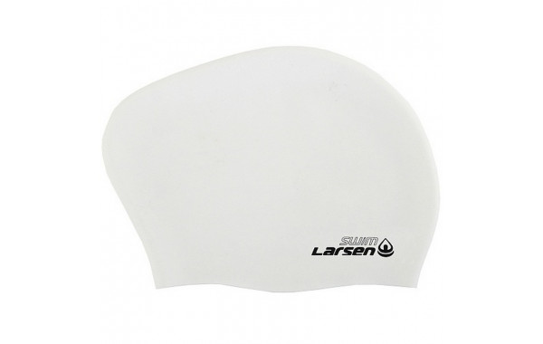Шапочка плавательная для длинных волос Larsen LC-SC809 белая 600_380
