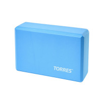 Блок для йоги Torres материал ЭВА, 8x15x23 см YL8005 голубой