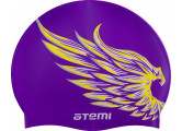 Шапочка для плавания Atemi PSC308 лиловая(крылья) детская