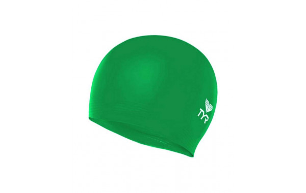 Шапочка для плавания TYR Wrinkle Free Junior Silicone Cap, силикон, LCSJR/326, зеленый 600_380