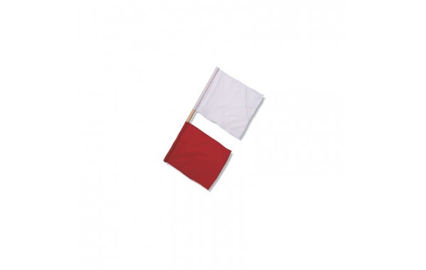 Флажки судейские легкоатлетические Ellada М561Л белый, красный 600_380