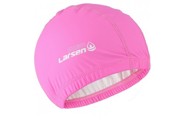 Шапочка плавательная Larsen Swim PU100 розовый 600_380