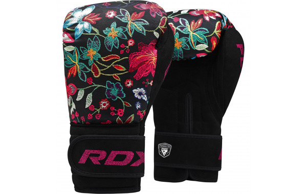 Перчатки тренировочные RDX BGR-FL3-12OZ черный\цветной 600_380