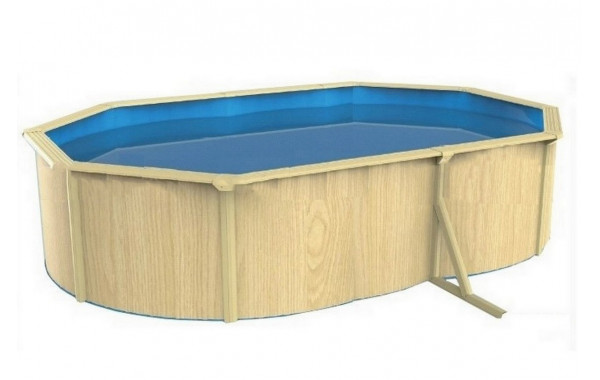 Морозоустойчивый бассейн овальный 610x360x130см Poolmagic Wood Premium 600_380