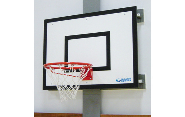 Щит баскетбольный Schelde Sports фиксированный 120х90 см 1620023 600_380