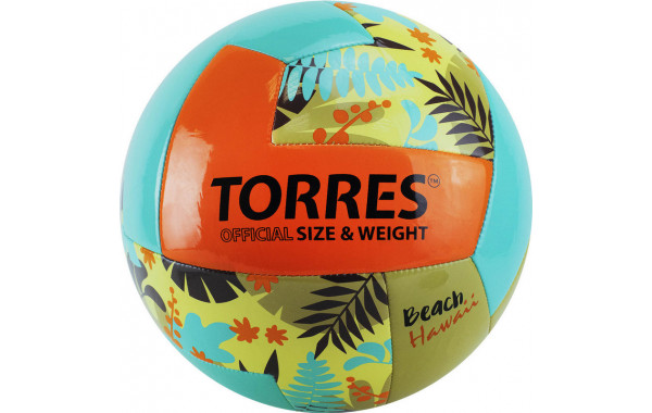 Мяч волейбольный пляжный Torres Hawaii V32075B, р.5 600_380