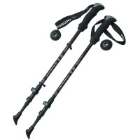 Палки для скандинавской ходьбы телескопическая, 3-х секционная Sportex F18447 черный