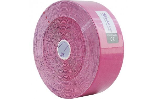 Тейп кинезиологический Tmax 22m Extra Sticky Pink розовый 600_380