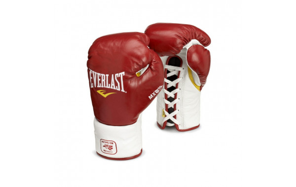 Боксерские перчатки Everlast MX Pro Fight красный, 8oz 180800 600_380