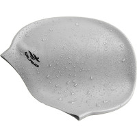 Шапочка для плавания силиконовая взрослая (серебро) Sportex E41561