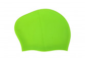 Шапочка для плавания Sportex Big Hair, силиконовая, взрослая, для длинных волос E42810 зеленый неон