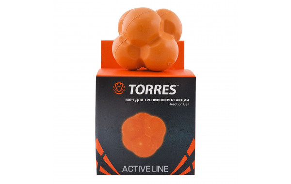 Мяч для тренировки реакции Torres Reaction ball TL0008 оранжевый 600_380