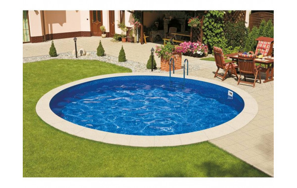 Морозоустойчивый бассейн Ibiza круглый глубина 1,2 м диаметр 5 м, мозайка 600_380
