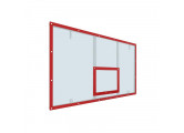 Щит баскетбольный игровой 180х105 оргстекло на раме (разметка красная) Dinamika ZSO-002101