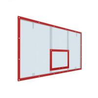 Щит баскетбольный игровой 180х105 оргстекло на раме (разметка красная) Dinamika ZSO-002101