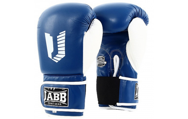 Перчатки боксерские (иск.кожа) 6ун Jabb JE-4056/Eu 56 синий\белый 600_380