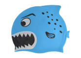 Шапочка для плавания Sportex B31573 детская силикон (голубая Пиранья)