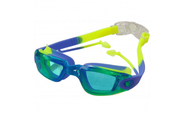 Очки для плавания Sportex взрослые E38885-3 мультиколор (сине\желтые) 600_380