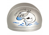Шапочка для плавания детская Sportex Дельфин (ПУ) E41279 металик