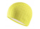 Шапочка для плавания ПУ одноцветная 3D (Желтая) Sportex B31517