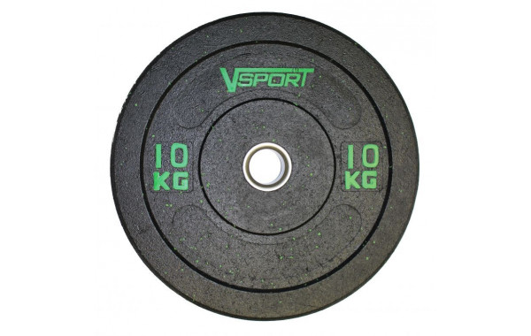 Диск бамперный V-Sport черный 10 кг FTX-1037-10 600_380