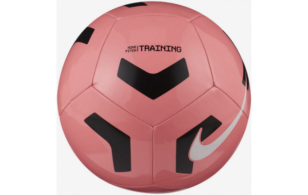 Мяч футбольный Nike Pitch Training CU8034-675, р. 5 розово-черный 600_380