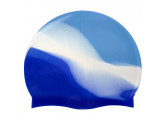 Шапочка для плавания Sportex силиконовая B31518-2 (голубой/бело/васильковый)